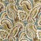 Meadow - Aqua & Teal,Green Paisley Upholstery Fabric 54 Inches"